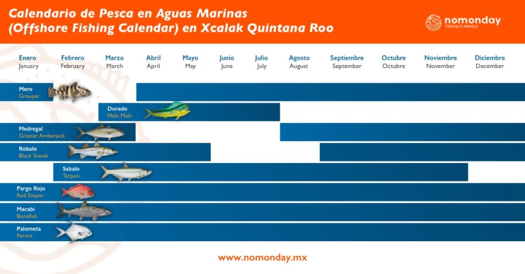 Xcalca fishing calendar