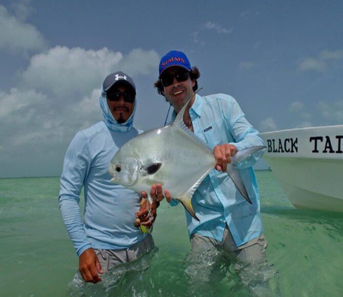 Beautiful permit catch at Xcalak